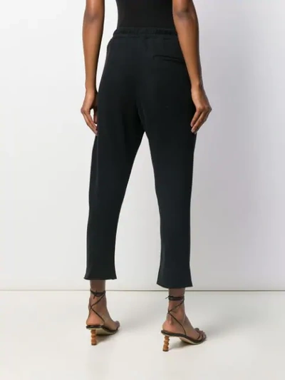 Shop Ann Demeulemeester Grimm Cropped Trousers In Black