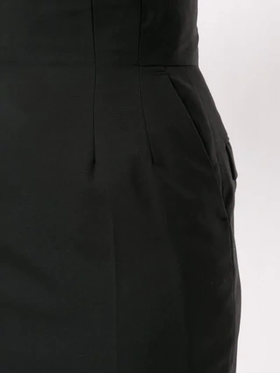 Shop Facetasm Pencil Skirt In Black