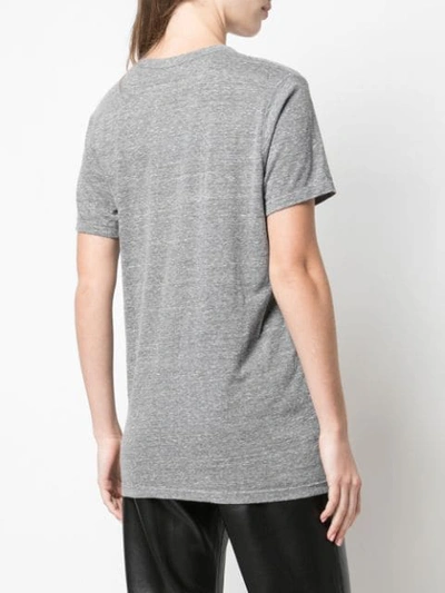 Shop Rodarte Metallic Print T-shirt In Grey