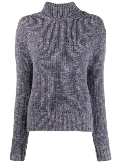 Shop Aragona Knitted Cashmere Jumper In Blue