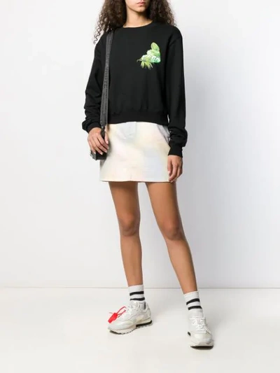 Shop Off-white Unite Logo Print Sweatshirt In Black