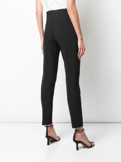 Shop Akris Punto Tapered-hose Mit Hohem Bund In Black