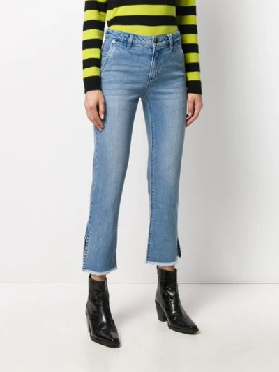 Shop Michael Michael Kors Cropped Straight Jeans In Blue