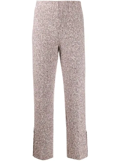Shop 20:52 Tweed Straight-leg Trousers In Pink