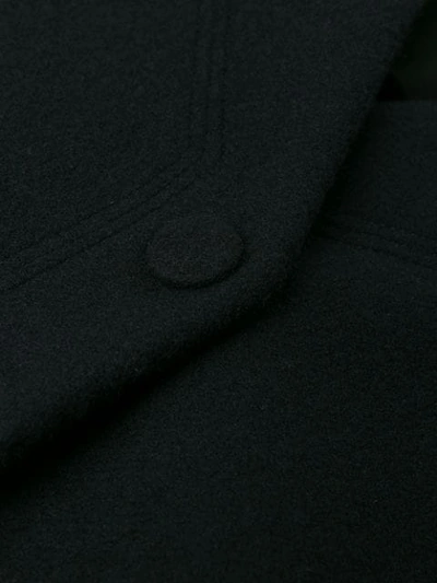 Shop Jil Sander Concealed Button Up Coat In Blue