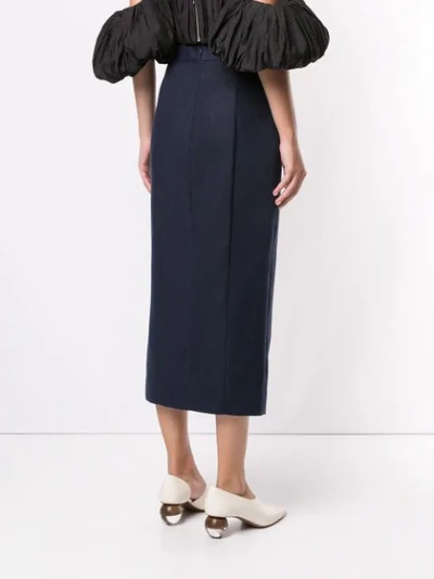 Shop Acler Aslo Skirt In Blue