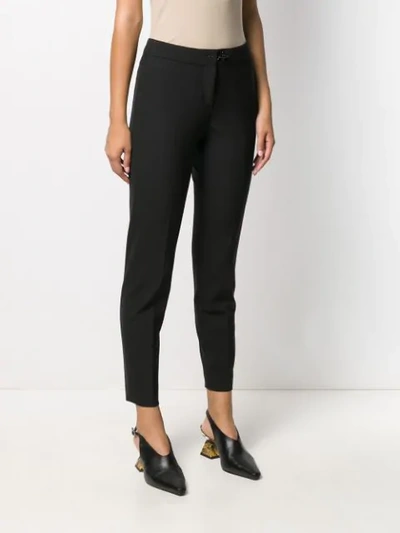 Shop Fay Slim-fit Tailored Trousers In Black
