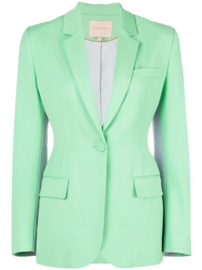 Shop Roksanda Fitted Single-breasted Blazer In Green