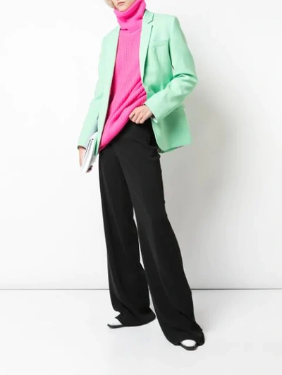 Shop Roksanda Fitted Single-breasted Blazer In Green