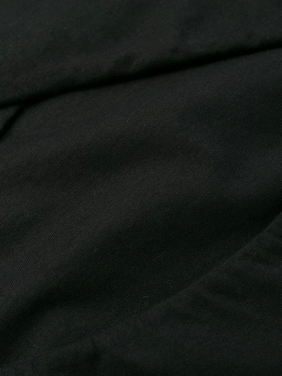 Shop Balmain Cut Out Buttoned T-shirt In Black