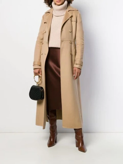 Shop Gabriela Hearst Belted Trench Coat In Camel