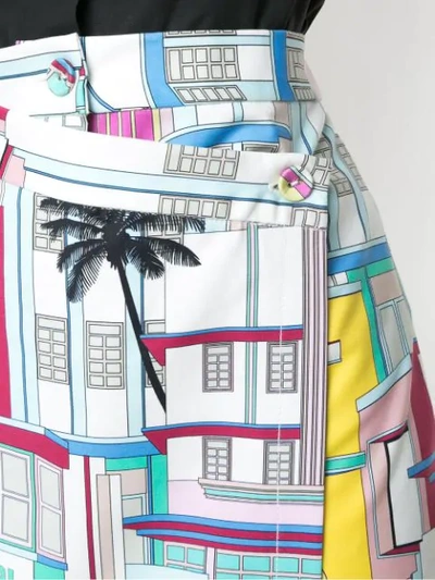 Shop Reinaldo Lourenço Printed Midi Pencil Skirt In Multicolour