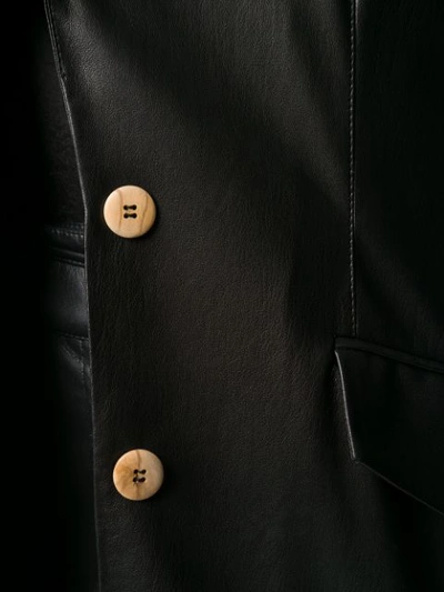 Shop Nanushka Single-breasted Long Sleeve Blazer In Black