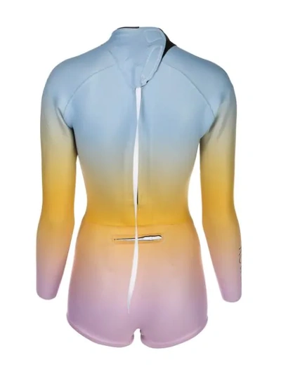 Shop Cynthia Rowley Sea Ombre Wetsuit In Multicolour