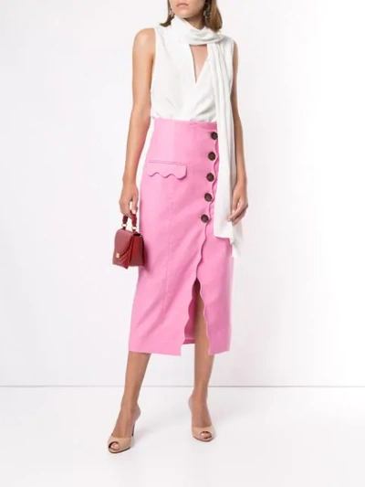 Shop Acler Aslo Skirt In Pink