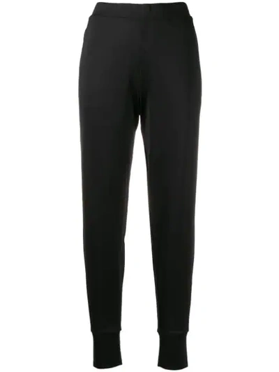 Shop Calvin Klein Tapered Track Trousers In Black