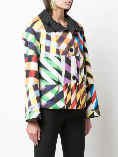 Shop Akris Punto Reversible Bomber Jacket In Multicolour