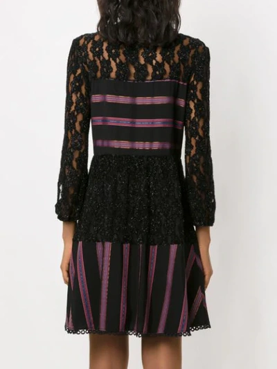 Shop Martha Medeiros Short Lace Dress In Black