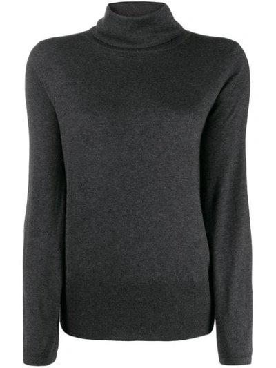 Shop Snobby Sheep Turtle Neck Jumper In Grey