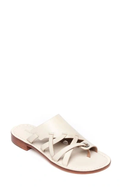 Shop Bernardo Tenley Sandal In Eggshell Antique Calf Leather