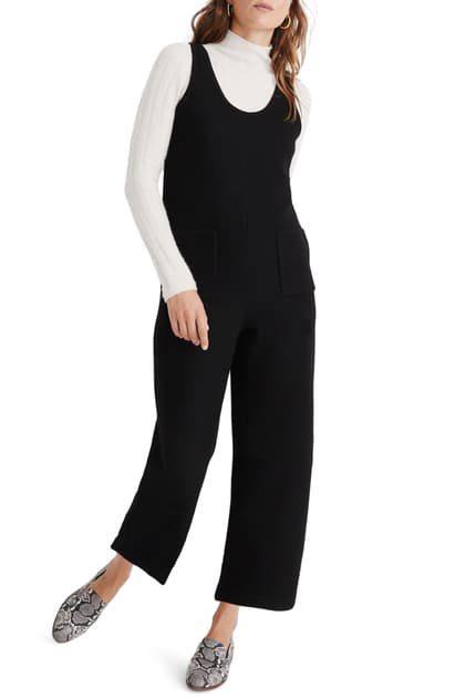 madewell wide leg sweater jumpsuit