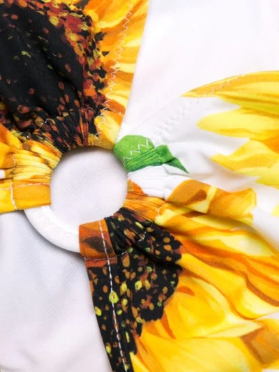 Shop Dolce & Gabbana Sunflower Bikini In Yellow