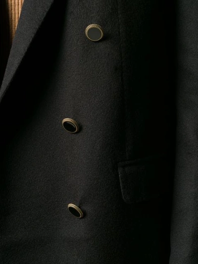 Shop Tagliatore Fitted Double-breasted Blazer In Black