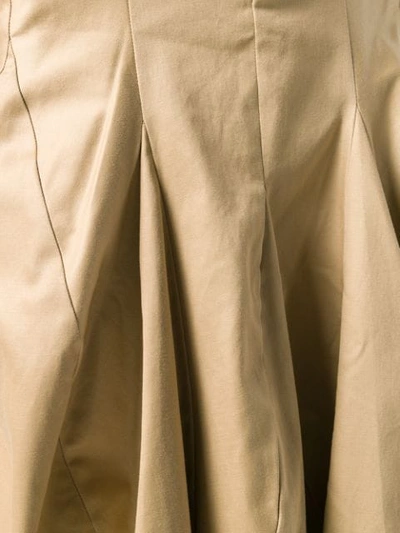 Pre-owned Junya Watanabe 2000s Structured Asymmetric Skirt In Neutrals