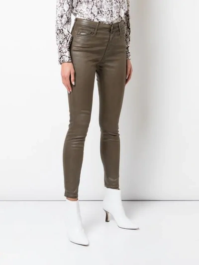 Shop Ag Farrah Skinny Jeans In Brown