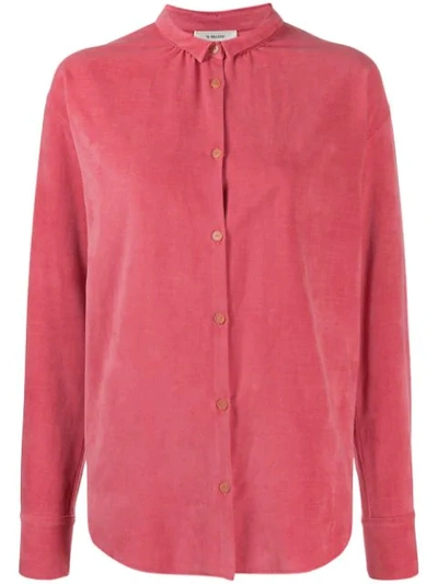 Shop Forte Forte Miniature-collar Buttoned Shirt In Pink