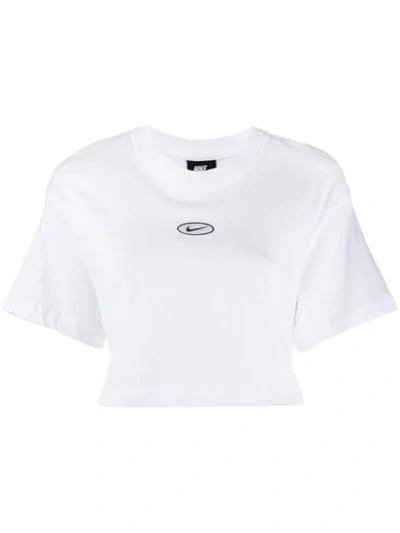 Shop Nike Embroidered Logo T In White