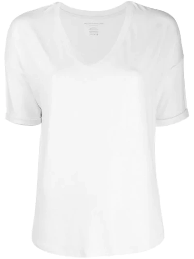 Shop Majestic Metallic Jersey T-shirt In White