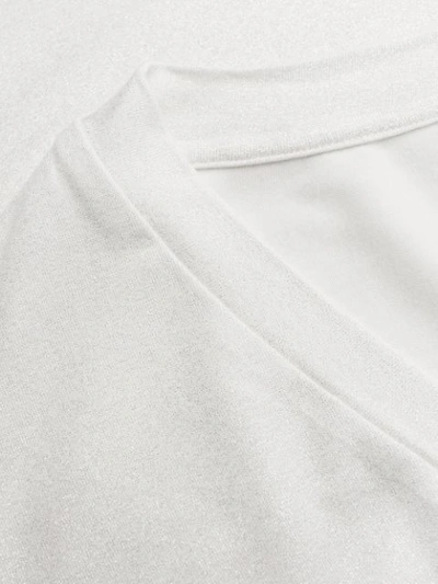 Shop Majestic Metallic Jersey T-shirt In White