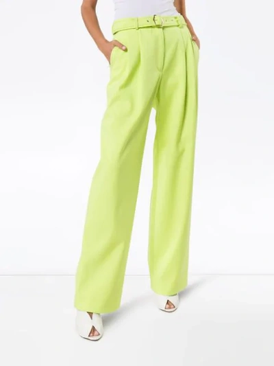 Sies Marjan High-waisted Belted Trousers In Yellow