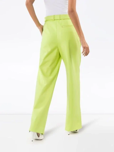 Sies Marjan High-waisted Belted Trousers In Yellow