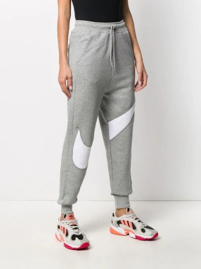 Shop Nike Swoosh Track Trousers In Grey