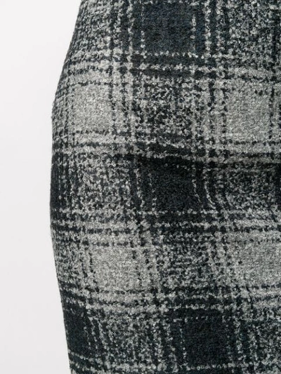 Shop Antonelli Check Print Pencil Skirt In Grey