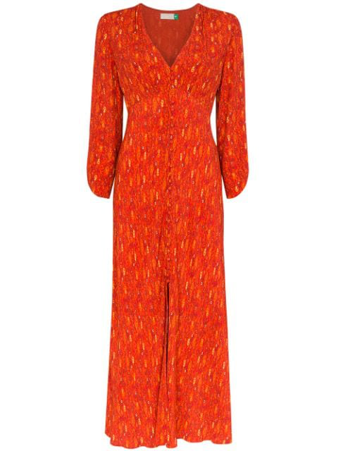 red rixo dress