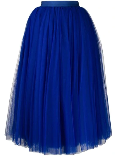 Shop Dolce & Gabbana Circle Tulle Skirt In Blue