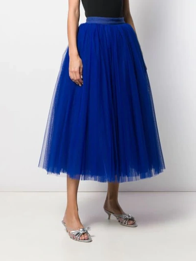 Shop Dolce & Gabbana Circle Tulle Skirt In Blue