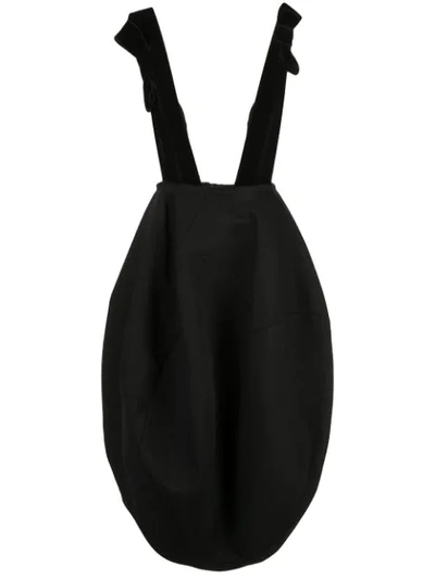 Shop Comme Des Garçons Bubble Suspender Skirt In Black