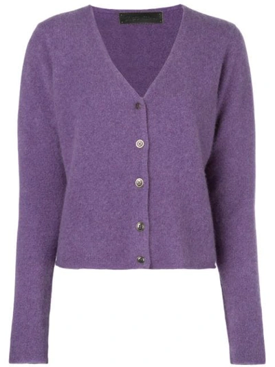 Shop The Elder Statesman Cashmere V In Purple