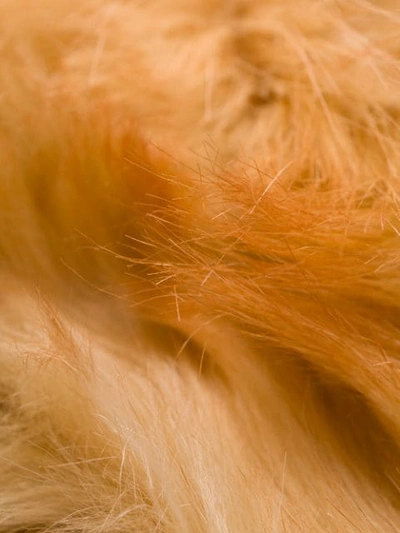 Shop Stella Mccartney Fur Free Fur Belted Coat In Brown