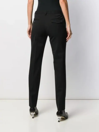 Shop Alberto Biani Slim-fit Trousers In Black