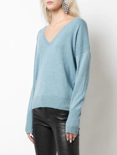 Shop Nili Lotan Relaxed-fit Sweater In Blue