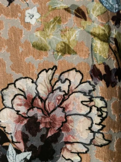 Shop Antonio Marras Flower-print Loose-fit Dress In Neutrals