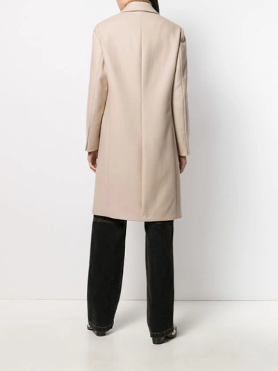 Shop Fay Lobster-fastening Mid-length Coat In Neutrals