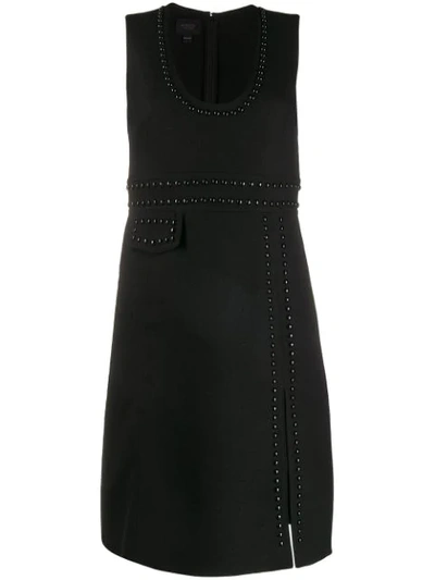 Shop Giambattista Valli Crystal-embellished Crepe Dress In Black