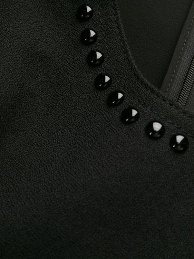 Shop Giambattista Valli Crystal-embellished Crepe Dress In Black