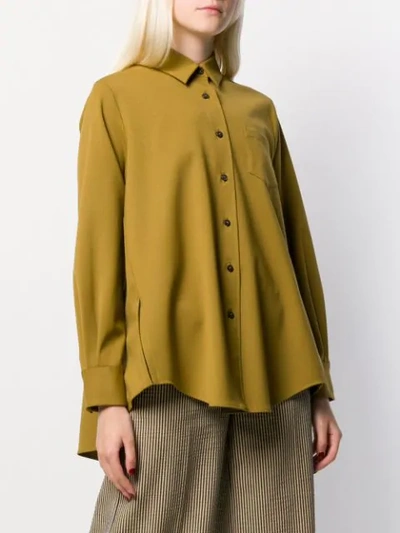 Shop Alberto Biani Wool Blend Shirt In Neutrals